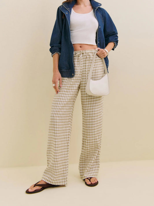 Cotton Wide Leg Pant