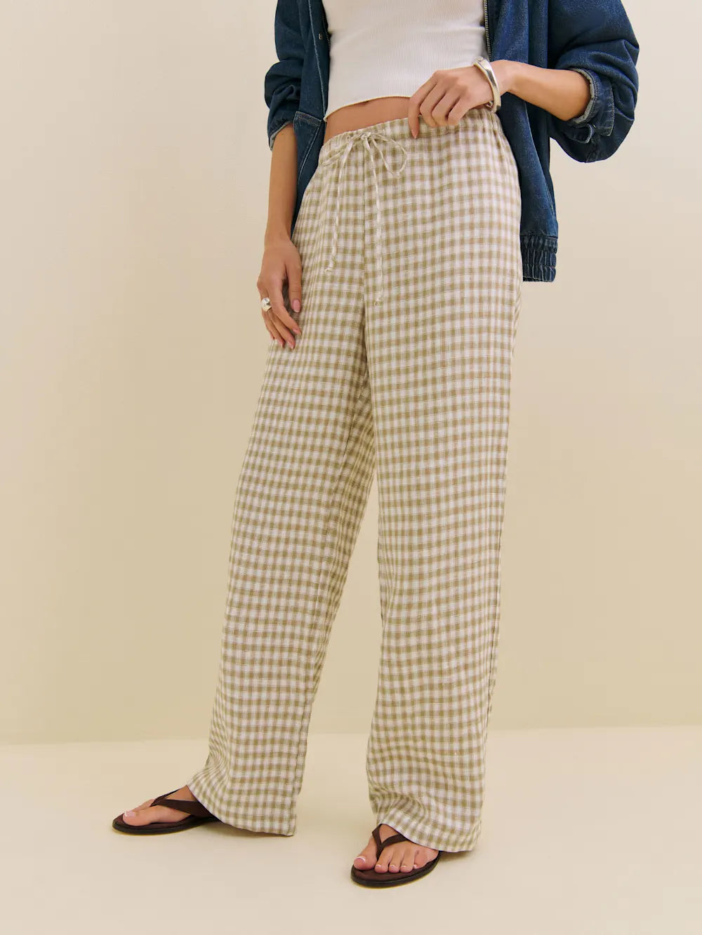 Cotton Wide Leg Pant
