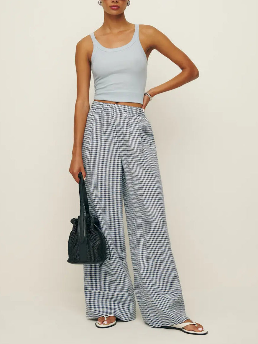 Cotton Wide Leg Pant