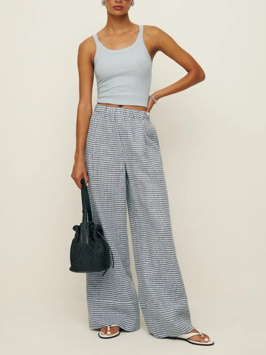 Cotton Wide Leg Pant