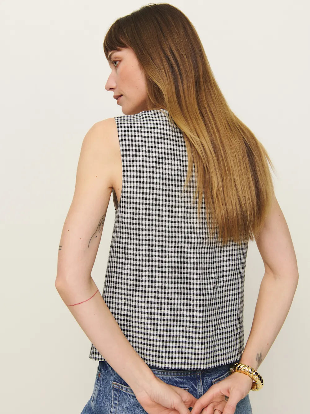 Sleeveless Linen Top