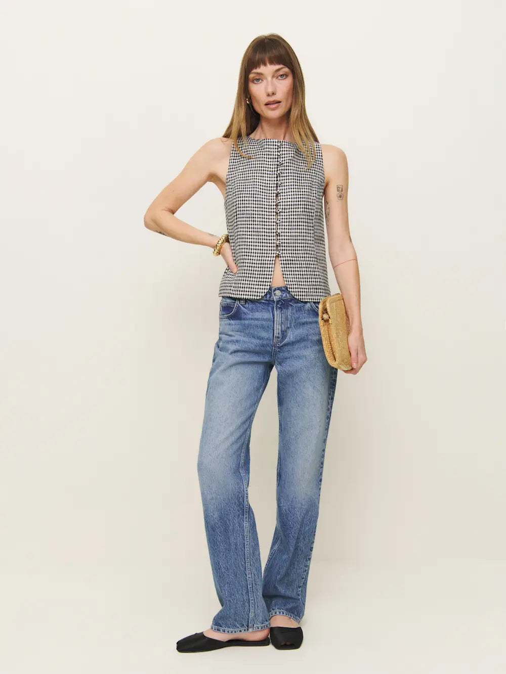 Sleeveless Linen Top