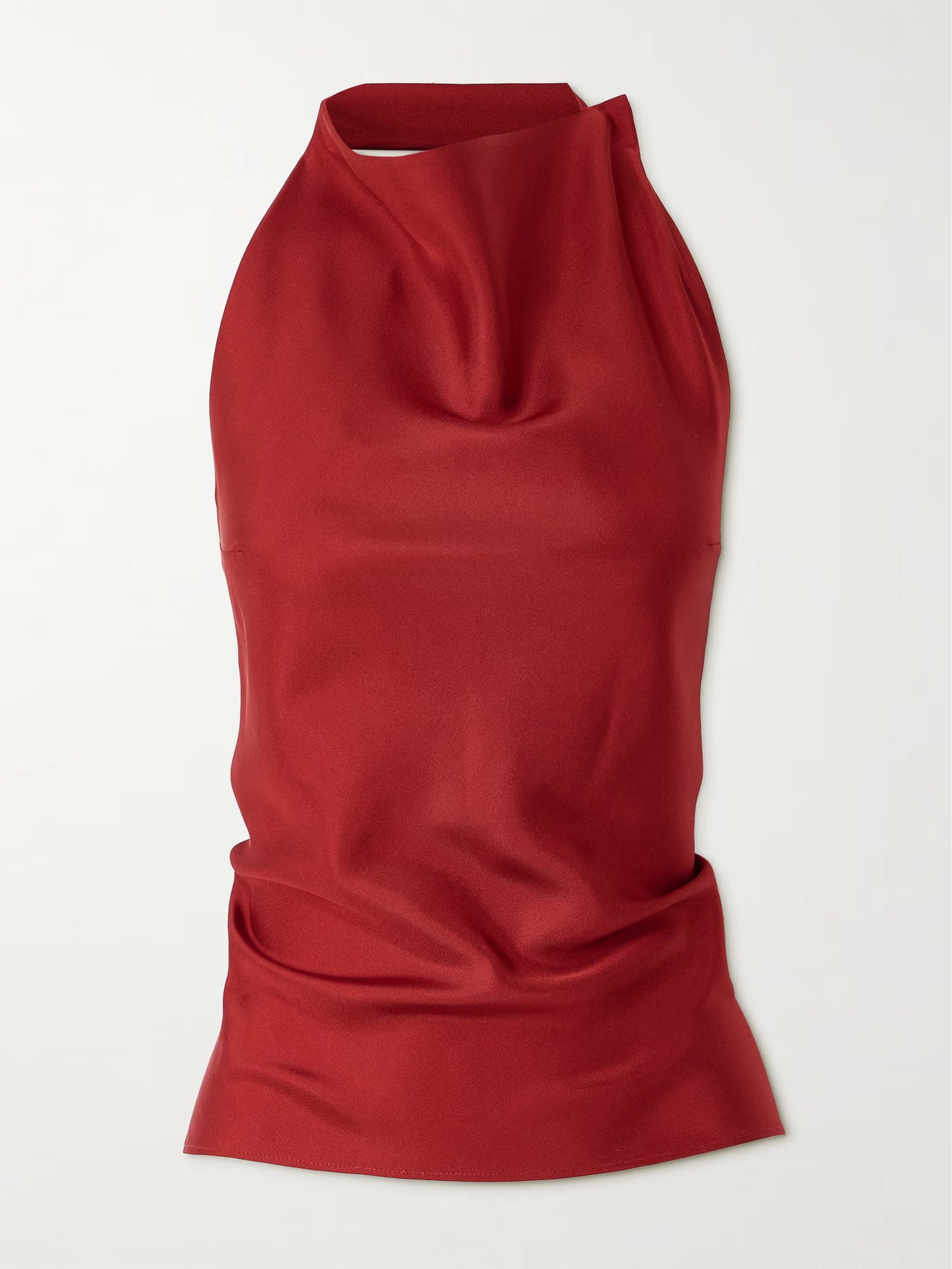 Red Satin Top